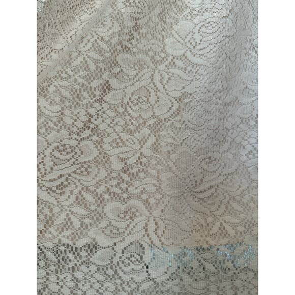 Garnet Hill midi floral lace skirt with elastic waistband size medium - Picture 11 of 14